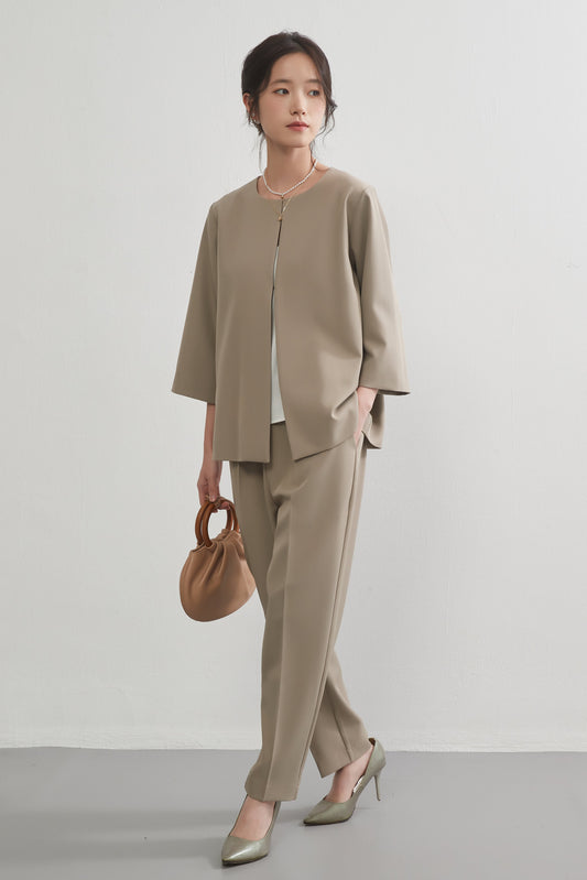 KNXU538・入園式入学式卒業式セレモニー・オケージョンセットアップ・ママスーツセット・オフィスカジュアルフォーマル