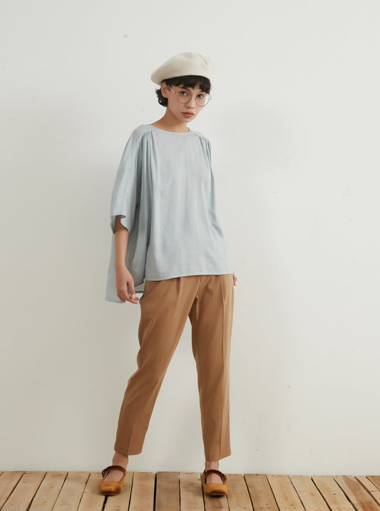 Center press slim tapered pants, all elastic, CENTER PRESS SLIM TAPERED PANTS, KNNP312