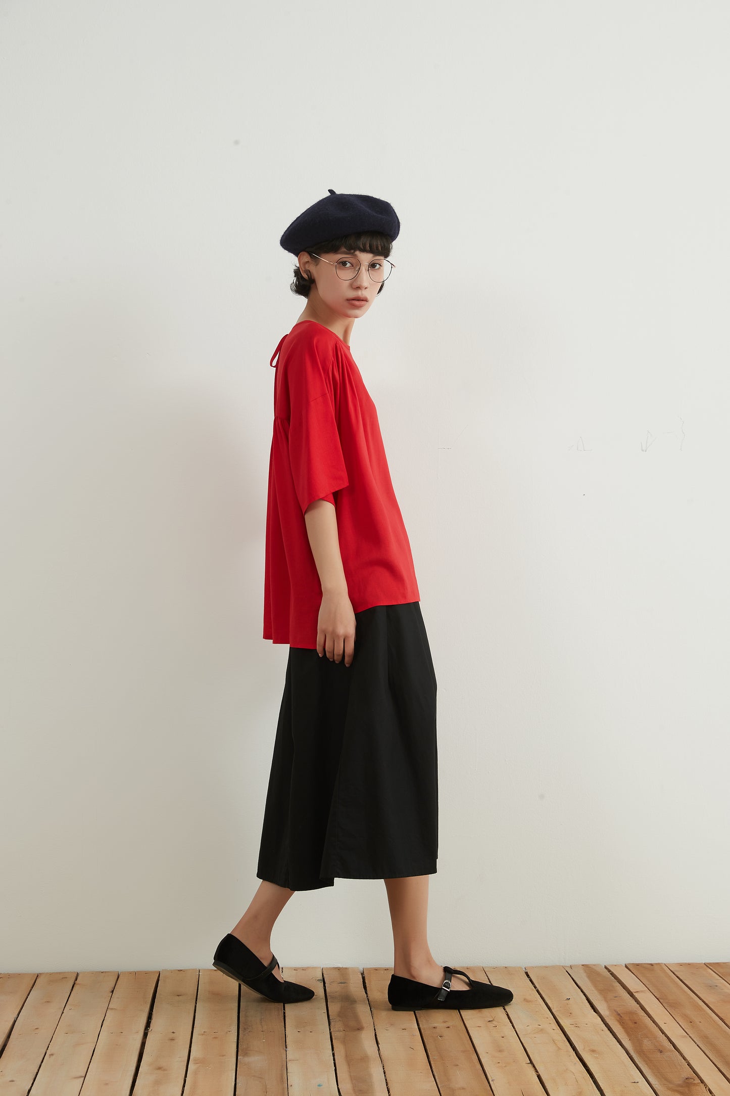 KNNS332・ビッグポケットコットン100%スカートBIG POCKETS COTTON SKIRT