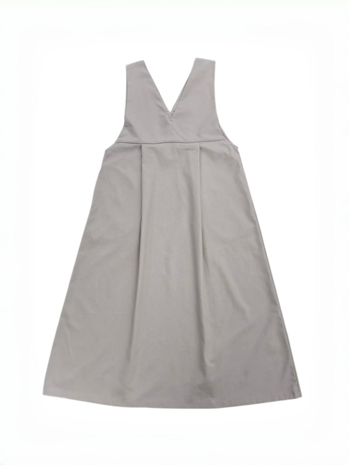 KNSO370 - A jumper skirt that can be worn with a T-shirt or knitwear, perfect all year round. Linen blend dress.