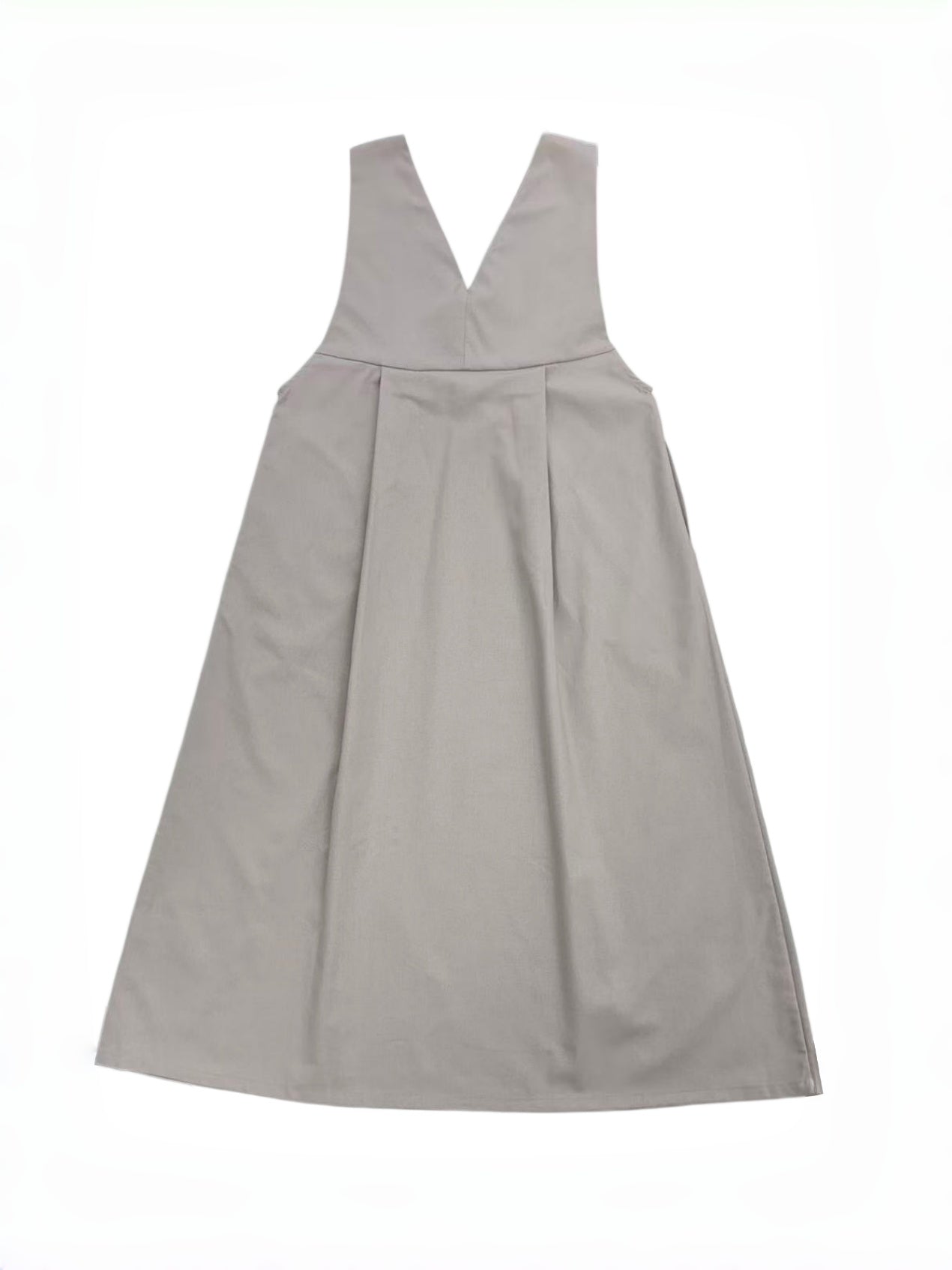 KNSO370 - A jumper skirt that can be worn with a T-shirt or knitwear, perfect all year round. Linen blend dress.