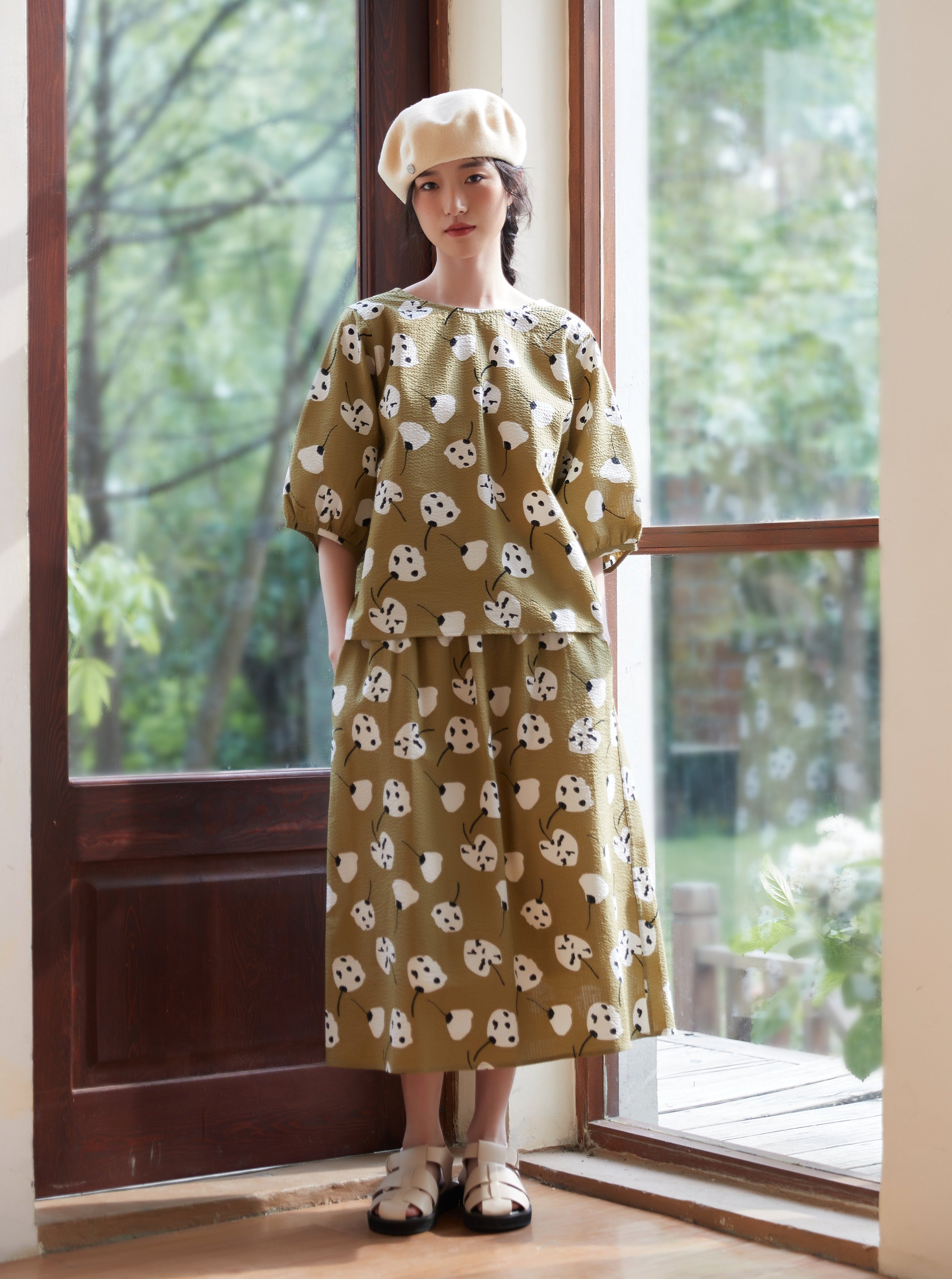 9,600円CLEANAデザインスカート　個性的