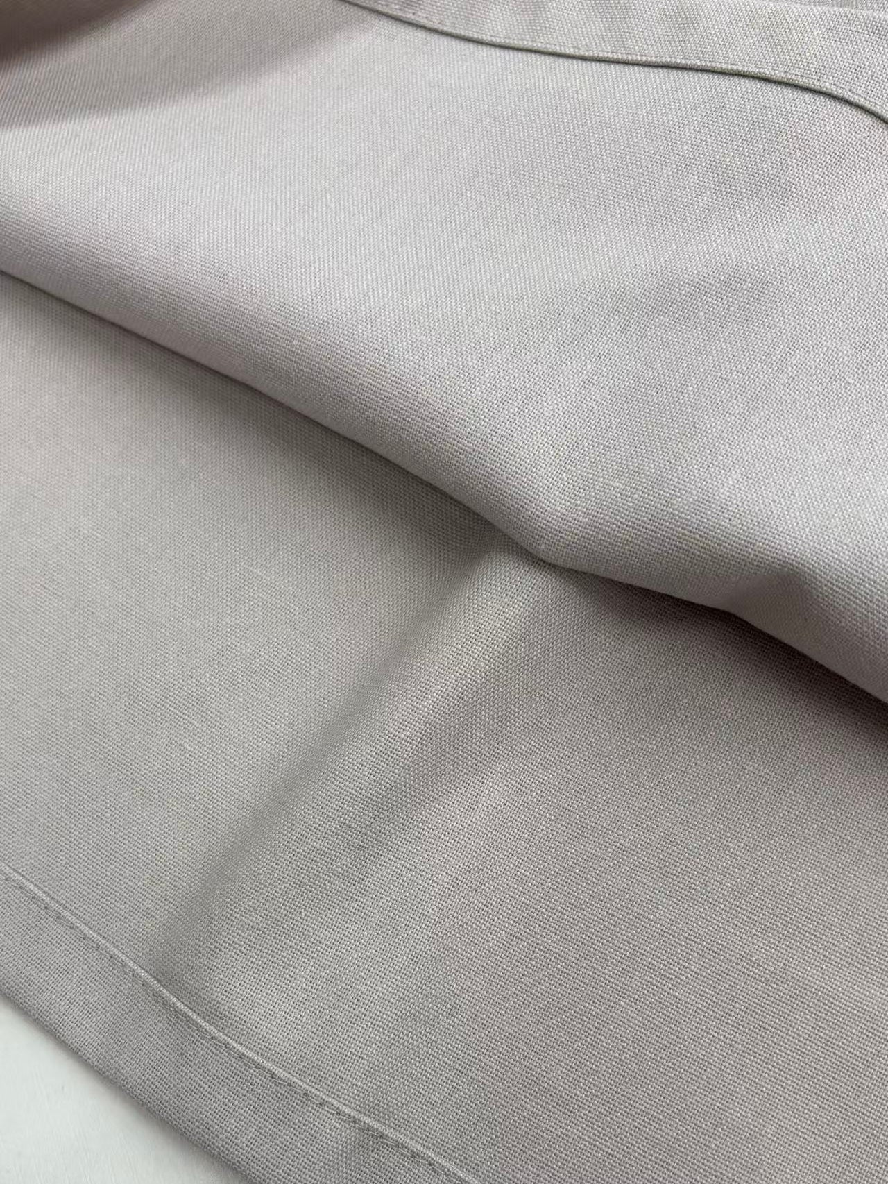 KNSO370 - A jumper skirt that can be worn with a T-shirt or knitwear, perfect all year round. Linen blend dress.