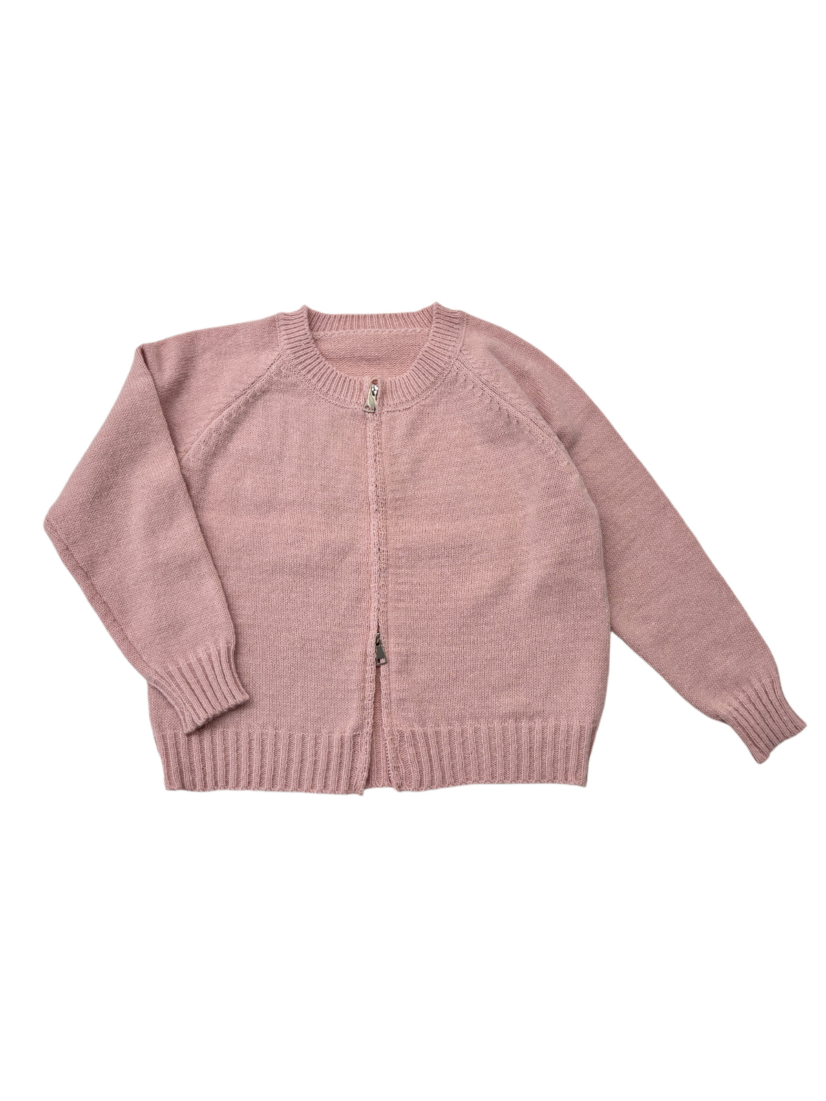 KY1004・ダブルZIPショート丈ニットカーディガン