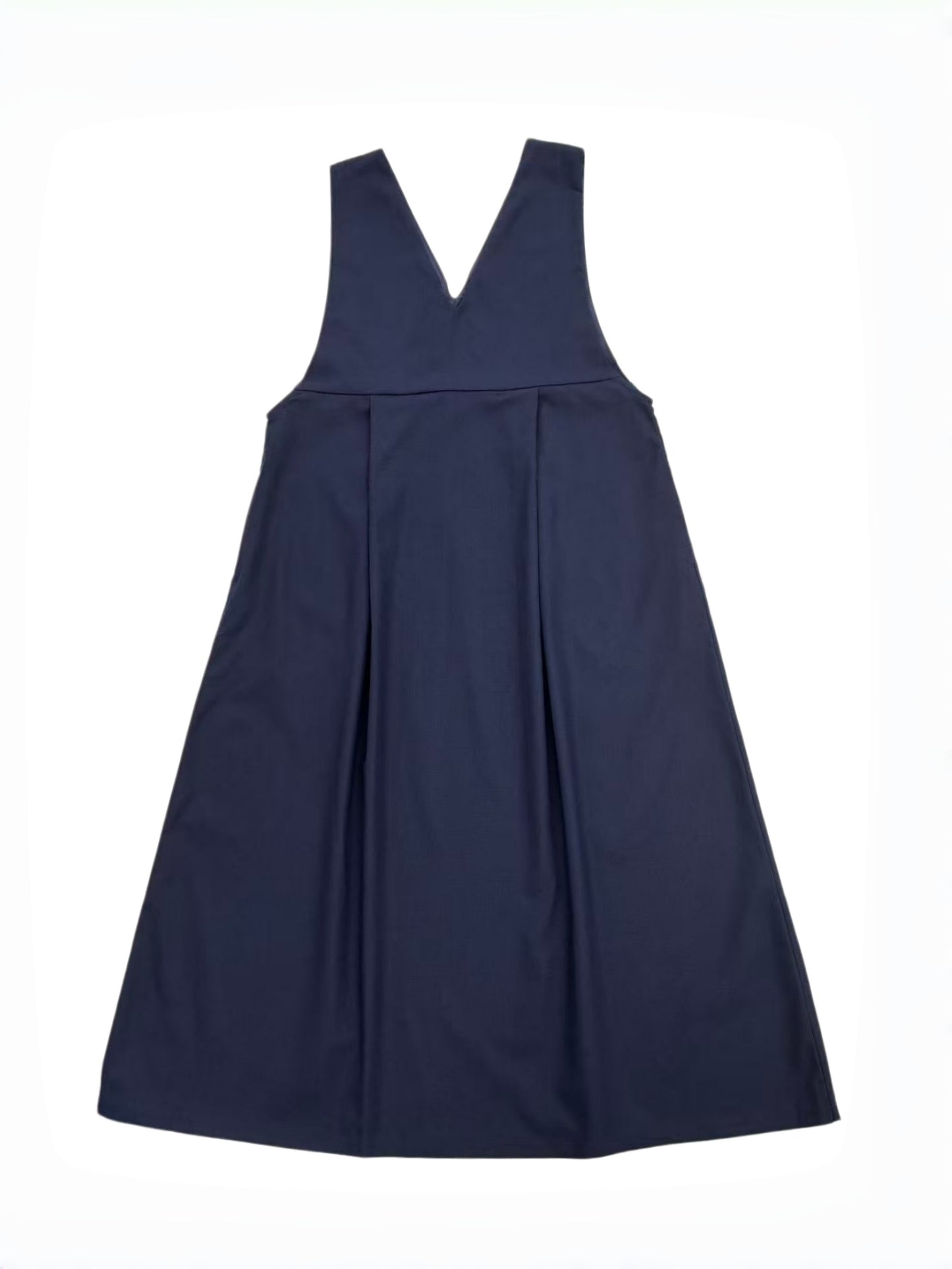 KNSO370 - A jumper skirt that can be worn with a T-shirt or knitwear, perfect all year round. Linen blend dress.