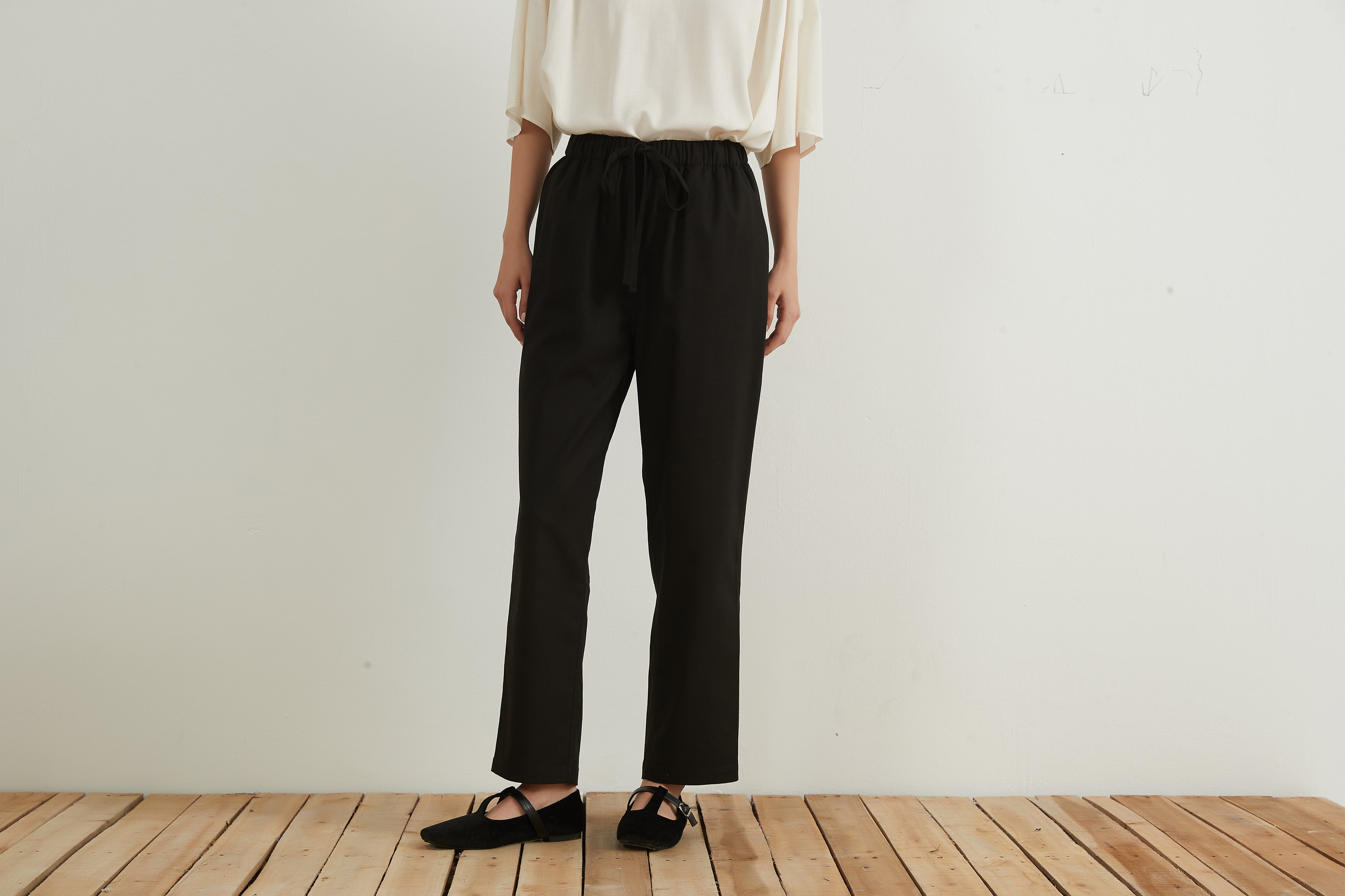 リネンミックスリラックスストレートパンツRELAX STRAIGHT PANT