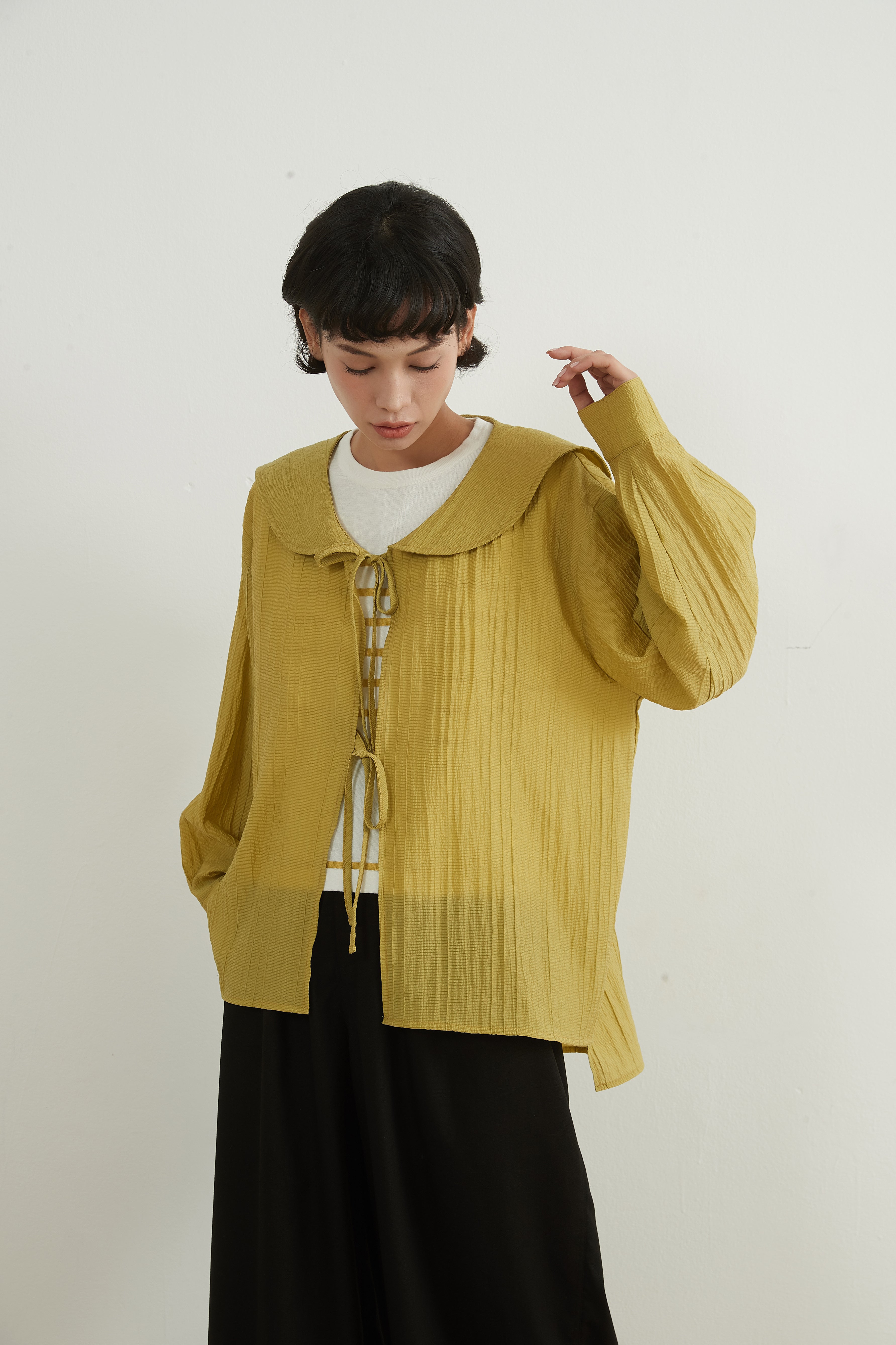 SAILOR COLLAR CARDIGAN セーラーカラーリボン結びカーディガン