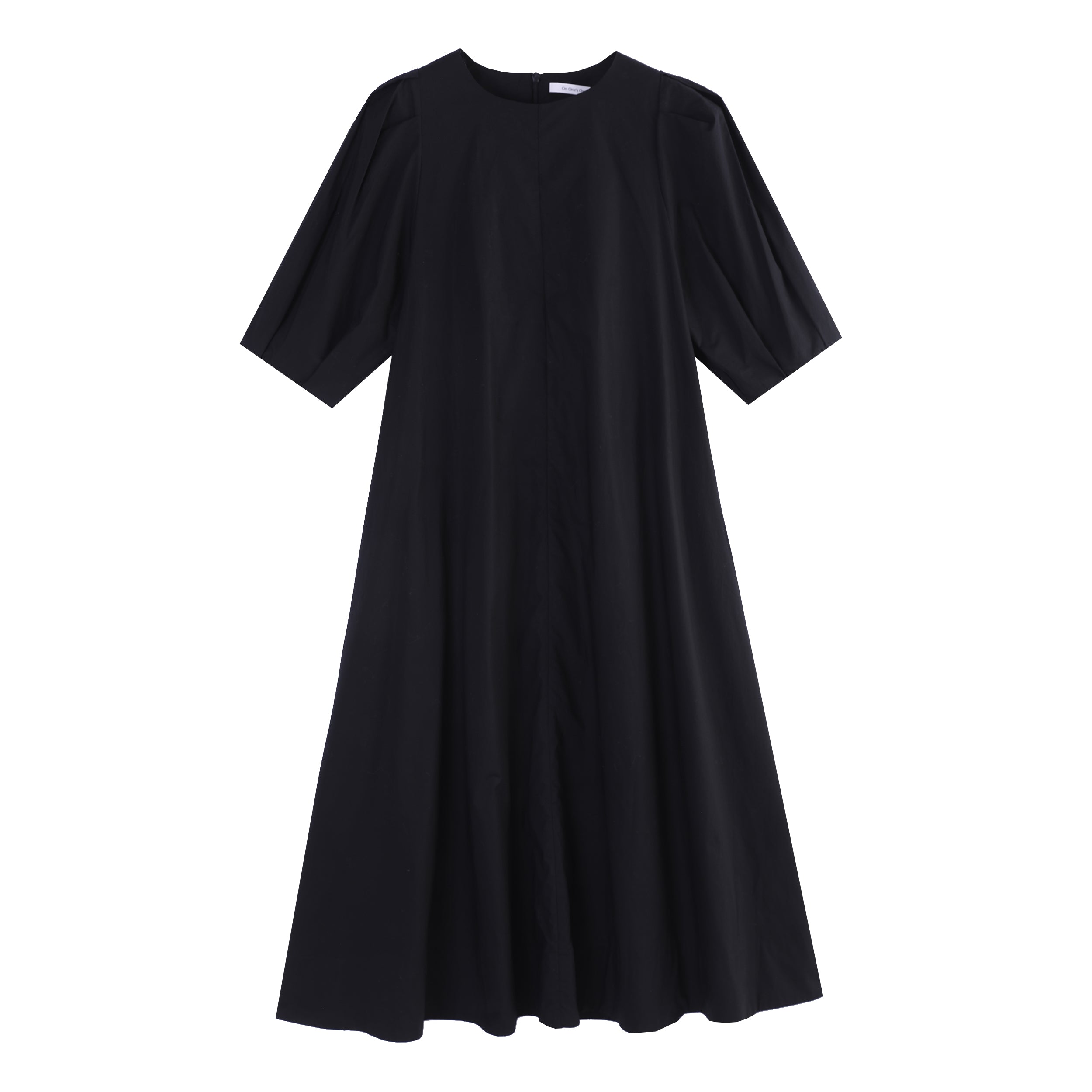 PUFFSLEEVE A-LINE COTTON DRESS　パフスリーブAラインコットンワンピース